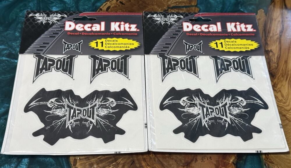 Two Sets Of Tapout Window Decal Bumper Sticker Car/Truck/Motorcycle/Laptop 5345